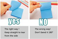Bloc-notes autocollant Ezzgol, 6 couleurs vives, 3x3 pouces, personnalisable