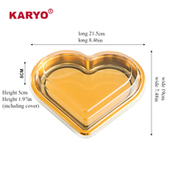 KARYO 2115 Boîtes à biscuits écologiques personnalisées en plastique pour pâtisserie collation chocolat sushi emballage alimentaire à emporter pour salade de fruits