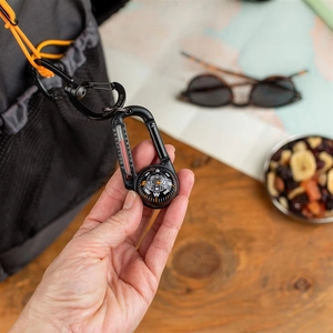 Termómetro de bola con mosquetón para senderismo, camping y accesorios de mochila, clip para almendras amargas, para mochila y parka - Product Image 3