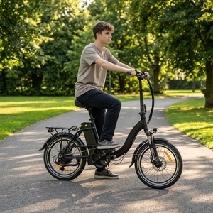 Bicicleta Eléctrica Urbana Plegable de 48V250W 350, 20 Pulgadas, Pequeña y Rápida, 7 Velocidades, para Carretera - Product Image 2