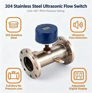 Interruptor de Flujo de Acero Inoxidable 304 LLKG-16P/25P con Brida, Ultrasónico, Anticorrosión, Superficie Lisa, para Sistemas de Agua y Tuberías - Product Image 5