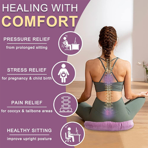 <span class=keywords><strong>Coussin</strong></span> de siège en forme de beignet rembourré pour soulager les douleurs du coccyx et du queue-de-cheval, la récupération post-chirurgicale, et la réduction de la pression lors de la position assise, pour la maison et le bureau - Product Image 3