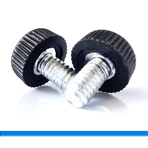 M3 M4 M5 Metric Carbon Thép Tùy Chỉnh Núm Vít Có Thể Điều Chỉnh Đầu Nhựa Có Knurled Vòng Ngón Tay Cái Vít 0.01Mm Dung Sai - Product Image 2