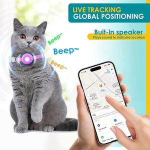 HONGTOP H Collar GPS para rastrear gatos, resistente al agua Ipx7, seguimiento en tiempo real para gatos con la aplicación Apple Find My, iOS, Bluetooth, nailon - Product Image 3