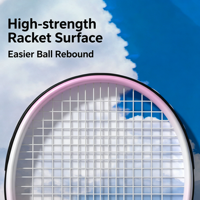Raquettes de tennis Grand Slam Advanced Nanotech en fibre de carbone légères, pré-cordées, haute tension, taille 2 4 1/4 pouces, grip adulte