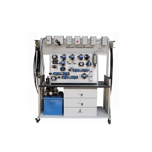 Banc de travail électrohydraulique pour la formation, équipement didactique double face pour l'éducation en laboratoire scolaire, équipement de formation hydraulique - Product Image 1