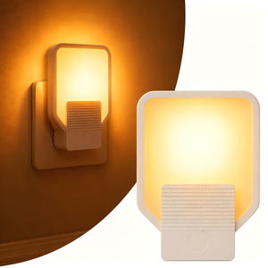 Luz Nocturna LED con Sensor de Oscuridad, Enchufe Estadounidense, 30LM, Blanco Cálido 2700K, Encendido/Apagado Automático, Empotrable en Pared, Color Blanco Hueso, para Dormitorio - Product Image 5