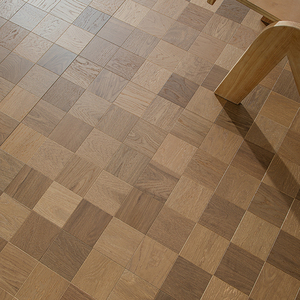 Parquet en bois de chêne rouge américain multicouche teinté, style Mid-Century Modern, qualité IEC62321 Grade AB, 16mm 12mm, à rainures et languettes, pour chambre à coucher - Product Image 2