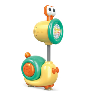 Venta caliente Caracol de dibujos animados máquina automática de burbujas luces para niños padre-hijo divertido verano al aire libre burbuja soplando juguetes para niños - Product Image 3