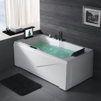 Bain à remous intérieur Aquaspring pour 1 à 2 personnes, baignoire spa en acrylique blanc, bain à remous avec massage, baignoires spa intérieures, jacuzzi pour hôtel