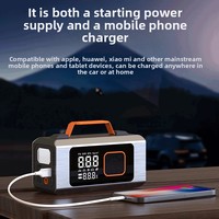 Démarreur de Voiture 4-en-1 en Gros 6000mAh 12V ABS avec Pompe à Air Intégrée 150PSI et Gonfleur de Pneus Numérique LED d'Urgence