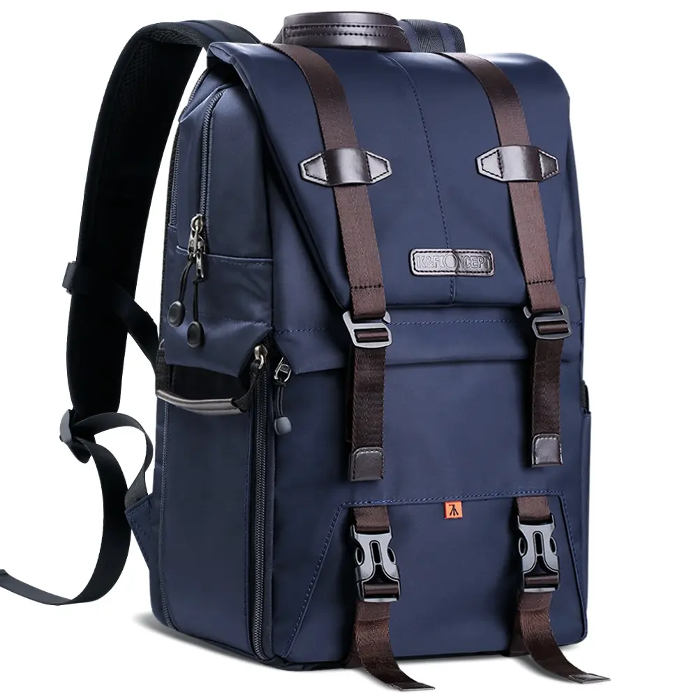 En çok satan K & F konsept çekici tasarım açık taşınabilir su geçirmez çizilmeye dayanıklı çift omuzlar kamera çantası seyahat için