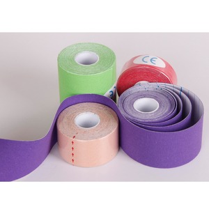 DL cinta de kinesiología muscular deportiva a granel al por mayor precio barato certificados CE ISO aprobados <span class=keywords><strong>K</strong></span> con pegamento más fuerte - Product Image 4
