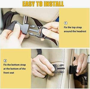 <b>Car</b> Backseat Organizer with 10" <b>Table</b> Holder 9 Storage Pockets Seat Back Protectors Kick Mats for Kids Toddlers Travel - Product Image 2