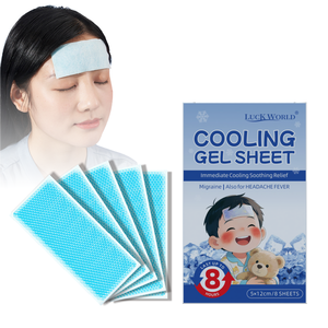 Parches de Gel Refrescantes <span class=keywords><strong>para</strong></span> la Fiebre, Tiras de Gel <span class=keywords><strong>para</strong></span> la Frente, <span class=keywords><strong>Medicina</strong></span> Tradicional China, Ecológicos, Alivian el <span class=keywords><strong>Dolor</strong></span> de <span class=keywords><strong>Cabeza</strong></span> - Product Image 1