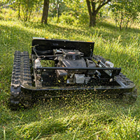 Robot tondeuse intelligent à commande à distance, certifié CE, nouvelle conception, largeur de coupe 1000 mm, conception sur chenilles, autopropulsé