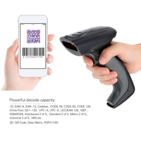 Lector de Códigos de Barras Industrial Anticaídas IP54 con Sensor CMOS 2D, Portátil, con Detección Automática, Robusto, USB, con Cable, Escáner de Códigos QR