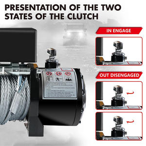 <span class=keywords><strong>Treuil</strong></span> électrique 6000LB pour Jeep Truck SUV ATV UTE, 4WD Off-Road Recovery avec télécommande sans fil, forte puissance de traction - Product Image 6