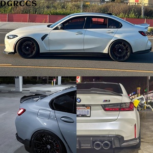DGRCCS 3 Series G20 G28&M3 G80 PSM Style Carbon Fiber Rear Spoiler 2018-2023 Polished <b>Tape</b> Installation - Product Image 6