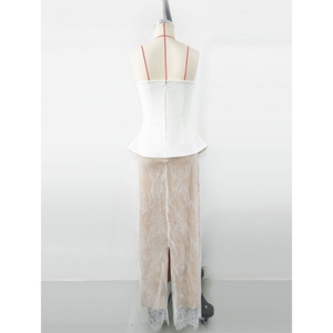 Robes de soirée élégantes pour femmes, style fourreau, avec cristaux raffinés, similaires aux modèles à empiècements, tendance - Product Image 5