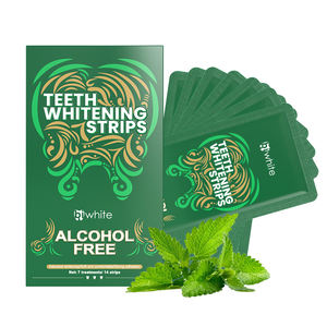맞춤형 민트향 치아 미백 스트립 HP 무알코올 밝은 치아 미백 스트립 28회 사용 - Product Image 1