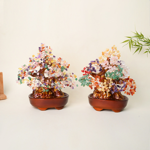 Árbol del Dinero de Cristal Natural Hecho a Mano al por Mayor, Figura de Bonsái de Piedras Preciosas Pulidas para Decoración del Hogar - Product Image 6
