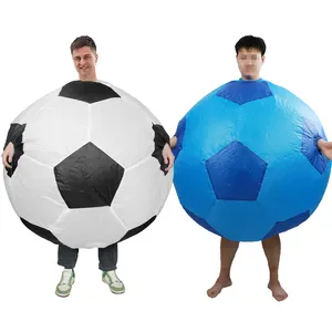 Festival Cosplay Inflatable Football Costume for Adults New Design Funny Gift Ideas Cosplay Cheering Soccer Inflatable Costume