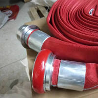 Tuyau en toile de pompier de haute qualité avec doublure en PU anti-usure, couleur personnalisée, haute pression 200 psi, pression de rupture 600 psi, longue portée