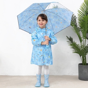 Imperméable de pluie léger et portable pour enfants d'école primaire, garçons et filles, avec imprimé animal mignon en 3D, sécurité en plein air - Product Image 6