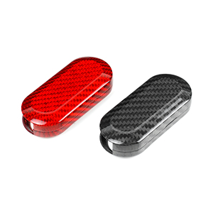 샤샤 탄소 섬유 진짜 시계 커버 키 케이스 커버 인테리어 액세서리 장식 보호 피아트 Abarth 500 - Product Image 6