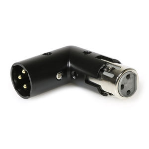 Nouveau Design Offre Spéciale <span class=keywords><strong>XLR</strong></span> Femelle Noir Audio Vidéo <span class=keywords><strong>3</strong></span> Broches Angle Droit Réglable Adaptateur <span class=keywords><strong>XLR</strong></span> Mâle à Femelle Connecteurs Audio - Product Image 1