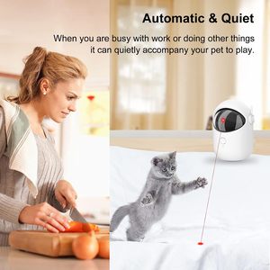 Giocattolo <span class=keywords><strong>Laser</strong></span> Automatico per Gatti, Interattivo, Ricaricabile USB, 3 Modalità, Puntatore <span class=keywords><strong>Laser</strong></span> in Plastica per Interni - Product Image 2
