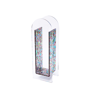 Jarrón de acrílico moderno Jarrones de acrílico de neón elegantes inastillables y herméticos para flores frescas/secas - Product Image 3