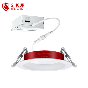 Etl 5cct Cri 90 Panneau Led de Plafond 6 pouces 12w Ultra Slim Encastré Panneau Led 2 Heures Feu - Product Image 3