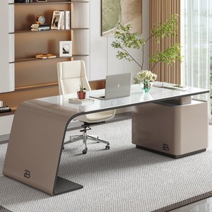 Bureau de direction de luxe léger pour le PDG, bureau informatique <span class=keywords><strong>Bugatti</strong></span> Orange, mobilier importé du Guangdong, personnalisation sur mesure - Product Image 2