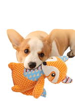 Dessin animé mignon en peluche chien grinçant poupée à mâcher compagnon apaisant divertissement soulager l'anxiété jouets