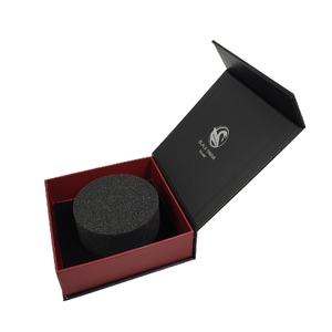 Boîte cadeau en carton rigide noir de luxe avec fermeture magnétique, logo personnalisé, revêtement UV, gaufrage, matériaux recyclés pour cadre photo - Product Image 4