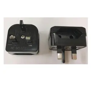 Persetujuan CE ROHS 13A Eropa untuk UK Plug Euro Converter Adaptor Konektor Menyatu