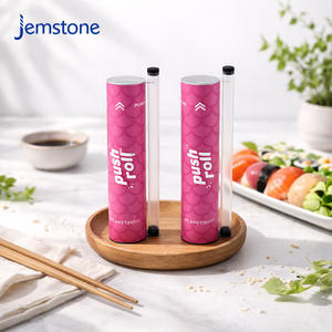 Cilindro de Cartón Ecológico para Sushi, Envase Rígido de Cartón para Alimentos, Cilindro Push Pop para Sushi - Product Image 1
