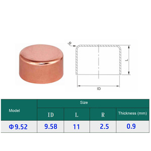 <span class=keywords><strong>Bouchon</strong></span> de soudure en <span class=keywords><strong>cuivre</strong></span> pur pour tube de réfrigération industrielle CVC, embout de coude pour tuyau de climatisation en <span class=keywords><strong>cuivre</strong></span> - Product Image 4