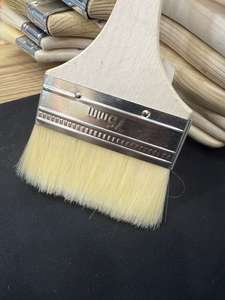 Pinceau industriel à poils naturels doux et fibres synthétiques pour peinture murale, colle pour <span class=keywords><strong>barbecue</strong></span>, nettoyage domestique, manche en bois/plastique - Product Image 6