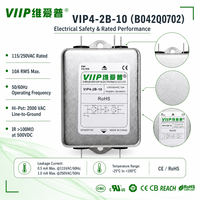 Filtre de ligne électrique CA VIP4-2B-10 B042Q0702 par VIIP, 220V 6A monophasé, filtre RFI pour onduleurs solaires et stockage d'énergie