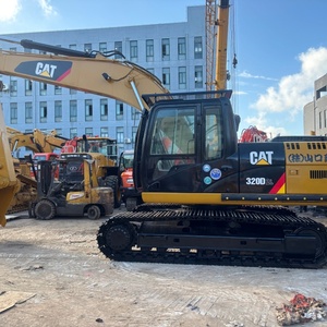 Chargeuse sur chenilles hydraulique jaune pour excavatrice 320D, équipement de construction robuste, avec godet de 1,15 m, boîte de vitesses et pompe - Product Image 6