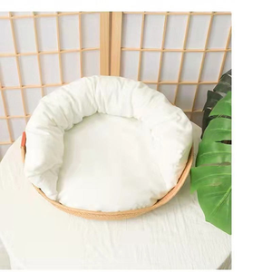 Nueva cama de lujo para perros DIY, cojín de felpa sostenible, sofá de madera plegable, fresco, lavable, sueño profundo, viaje, refrigeración, rectángulo, moda - Product Image 4