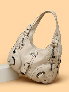 2025 untuk tas pangsit wanita Cross-border <span class=keywords><strong>Amazon</strong></span> tas tangan tas selempang trendi baru dengan gaya Preppy penutup ritsleting - Product Image 6