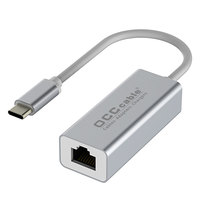 Adaptador Ethernet Gigabit Tipo C a RJ45 de 1000Mbps, Tarjeta de Red USB 3.1 a LAN, Plug and Play para MacBook, Laptop, PC