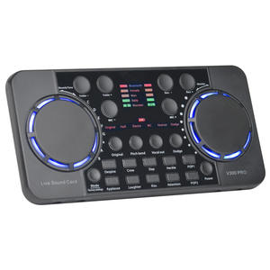 Interface Audio de carte son de changeur de voix avec mélangeur audio et carte son en direct pour l'enregistrement <span class=keywords><strong>YouTube</strong></span> de guitare en direct - Product Image 2