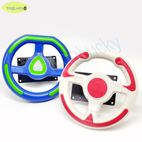 Volant de simulation de course pour enfants, jeu d'arcade à monnayeur, kit FF91 DIY, carte mère, câbles, plastique, anglais, USB, réaliste