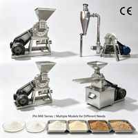 Machine de broyage alimentaire industrielle, broyeur de poudre en acier inoxydable pour le broyage d'épices sèches, moulin à riz