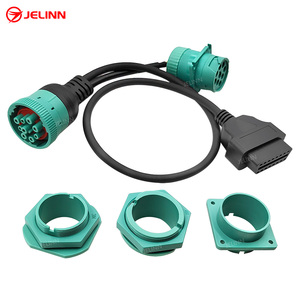 Deutsch J1939 macho hembra a OBD 2 OBD2 conector divisor Y <span class=keywords><strong>Cable</strong></span> con 4 soportes de montaje en panel diferentes - Product Image 2